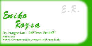eniko rozsa business card
